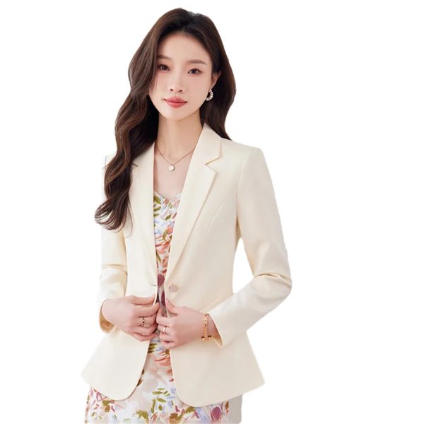 51GiLxxYmIL.jpg Women Clothes Button Coats Overwea Hot Black Pink Solid Slim Jacket