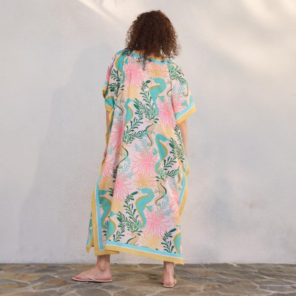 Seahorses Caftan Beach and Pool Coverup