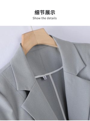 Women's Spring Summer Slim Half Sleeve Casual Jacket Lady Office Jacket Tops