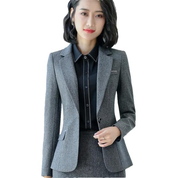 Women Office Ladies Formal Outerwear Work Tops Blazers and Jackets