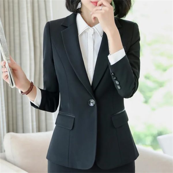 Women Office Ladies Formal Outerwear Work Tops Blazers and Jackets