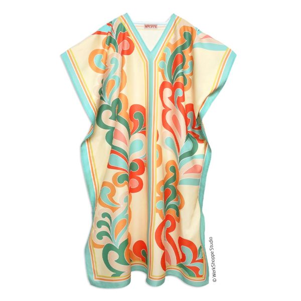 Paisley Pop Caftan Beach and Pool Coverup