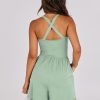 Womens Athletic Romper Summer Casual Workout Running Jumpsuits One Piece Gym Yoga Outfits Beach Vacation Clothes