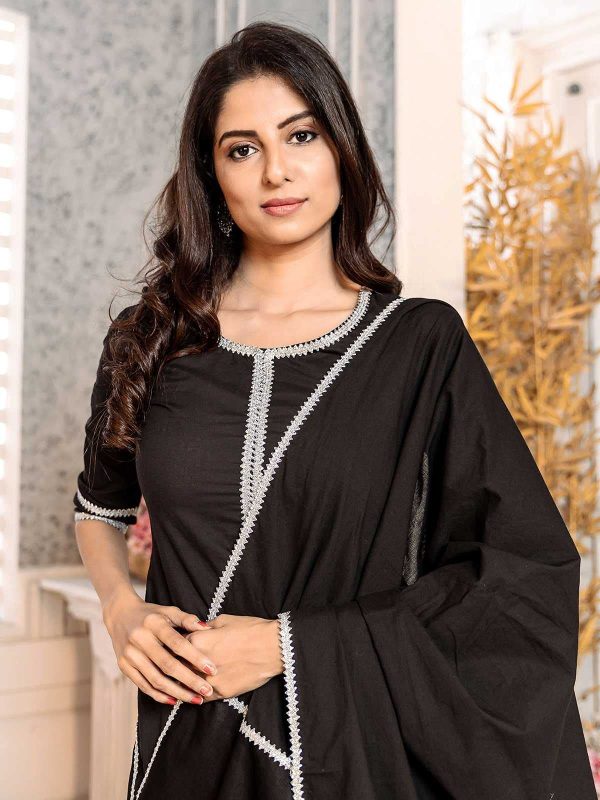 Indian Kurti for Womens With Palazzo Dupatta|| Rayon Lace Work Sarara Style Kurta Kurtis Tunic For Women