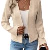 2025 Women's Spring Tweed Blazer Fully-Lined Collarless Open Front Elegant Petite Cute Fashion Casual Work Jacket
