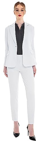 Women's Business Blazer Pant Suit Set for Work