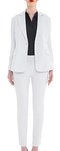 Women's Business Blazer Pant Suit Set for Work