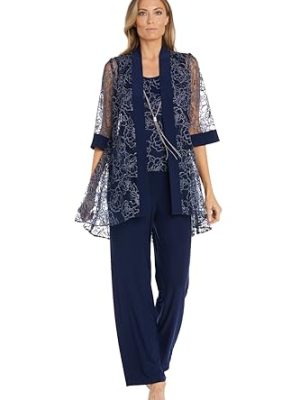 Womens Floral 3PC Pant Suit