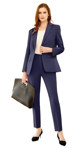 Women's Suits for Work Professional, Dressy Pant Suits for Women 2 Piece Outfits, Business Suit Set for Work