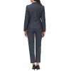 Women's 3 Piece Classic Business Suit Set Elegant Blazer Vest and Pants Set