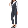 Women's 3 Piece Classic Business Suit Set Elegant Blazer Vest and Pants Set