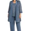 Women s Two-Piece Metallic & Satin Pant Set