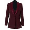 Women's 3 Pieces Pants Suit Office Lady Suit Blazer Vest Pants Business Suit Casual for Women Tuxedo Suits Set