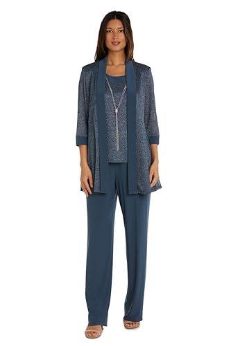 Women s Two-Piece Metallic & Satin Pant Set