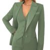 Women's 3 Pieces Pants Suit Office Lady Suit Blazer Vest Pants Business Suit Casual for Women Tuxedo Suits Set