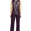 3PC Sequined Sleeveless Top, Jacket & Ity Duster Pant Set