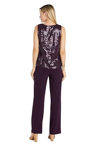 3PC Sequined Sleeveless Top, Jacket & Ity Duster Pant Set