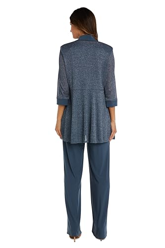 Women s Two-Piece Metallic & Satin Pant Set