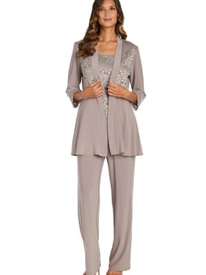 Women's Plus Size Lace Pant Set
