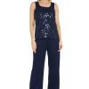 Womens Sequined 3PC Pant Suit