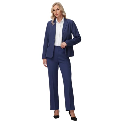 Women 3 Piece Suit Single Breasted Blazer Formal Business Pantsuit Office Lady Tuxedo Set