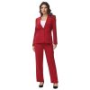 Womens Pant Suit 2 Pieces Business Casual Outfits Lady's Blazer Jacket and Pants Set for Work