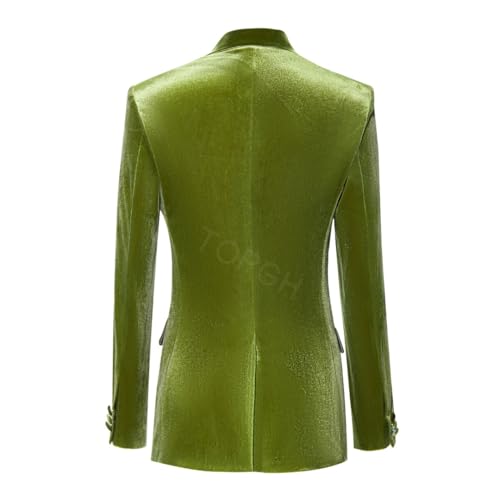 Womens Pant Suit Velvet 2 pcs Peak Lapel Double Breasted Women's Suiting for Work Professional