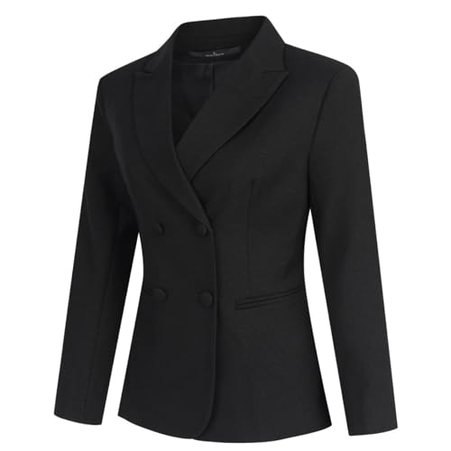 Women's 2 Piece Double Breasted Suit Set Two Button Blazer and Pants
