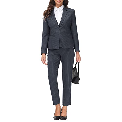 Women's 3 Piece Classic Business Suit Set Elegant Blazer Vest and Pants Set
