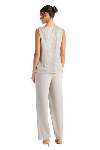 Womens 3PC Metallic Pant Suit