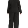 Plus Size Suit Two Piece Outfits for Women Business Office Blazer Jacket and Pants Suit Set