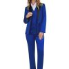 Women's 3 Pieces Satin Suit Black Peak Lapel Fashion Outfits Casual Party Wedding Blazer Jacket Vest Pants Set