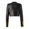 Women PU Leather Business Suit Slim Fit Sport Coat 3 Button Open Front Solid Blazer Work Office Suit Set