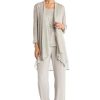 Womens 3PC Metallic Pant Suit