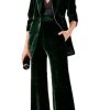 Velvet Womens Pant Suit Double Breasted Suit Women Formal Suit Womens Business Suits 2 Piece Set