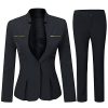 Women's Elegant Business 2 Piece Office Lady Suit Set Work Blazer Pant