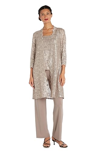 Women's Scallop Lace Duster Pant Set