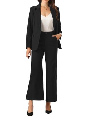 Blazer Pant Suits for Women Work Blazer Pants Set Business 2 Piece Outfits