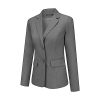 Women's 2 Pieces Office Suit Set Long Sleeve Blazer Jacket and Suit Pants