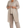 Women's Scallop Lace Duster Pant Set