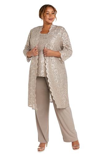 Women's Scallop Lace Duster Pant Set