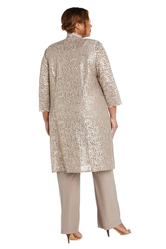 Women's Scallop Lace Duster Pant Set