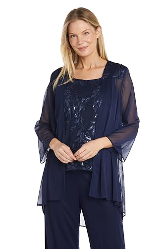Womens Sequined 3PC Pant Suit