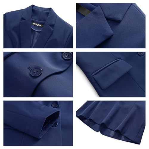Women 3 Piece Suit Single Breasted Blazer Formal Business Pantsuit Office Lady Tuxedo Set