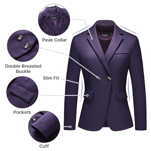 Women's Plaid Suit 2 Piece Set Work Dresses Blazer Pants Suiting for Women Office Outfits
