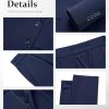 Women's 2 Piece Suit Two Button Business Casual Office Work Outfits Dressy Blazer Wide Leg Pants Set