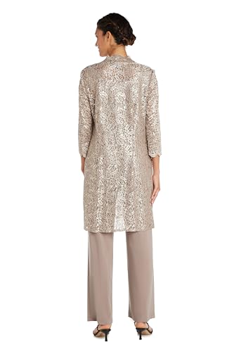 Women's Scallop Lace Duster Pant Set
