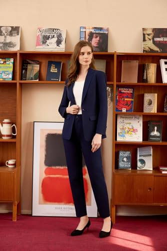 Women's Suits for Work Professional, Dressy Pant Suits for Women 2 Piece Outfits, Business Suit Set for Work