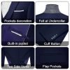 Men's 3 Pieces Suit Elegant Solid One Button Slim Fit Single Breasted Party Blazer Vest Pants Set
