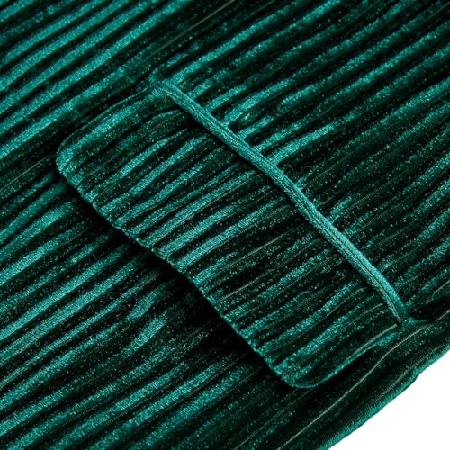 Velvet Pant Suits for Women 2 Piece Set Casual Business Office Vintage Trouser-Suit